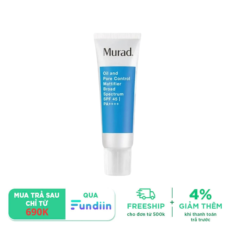 Kem dưỡng kiềm dầu chống nắng Murad Oil And Pore Control Mattifier Broad Spectrum SPF45