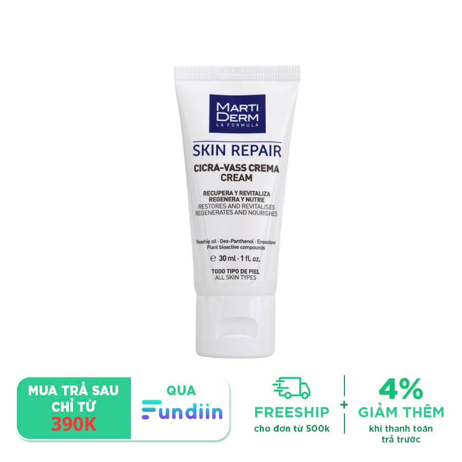 Kem dưỡng giúp phục hồi da nhạy cảm MartiDerm Skin Repair Cicra Vass Cream