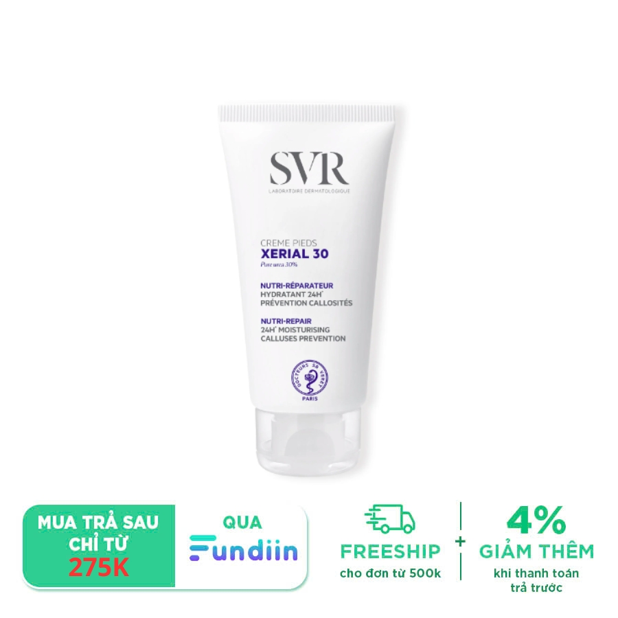 Kem dưỡng da bàn chân SVR Xerial 30 Creme Pieds