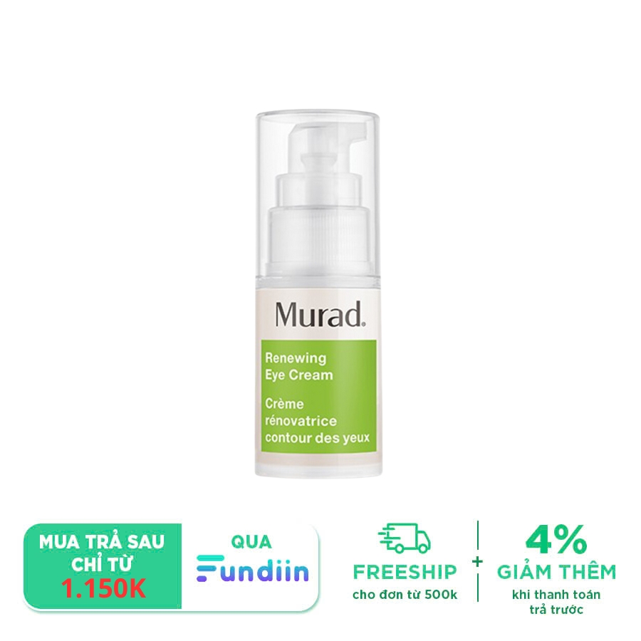 Kem chống nhăn và giảm bọng mắt Murad Renewing Eye Cream