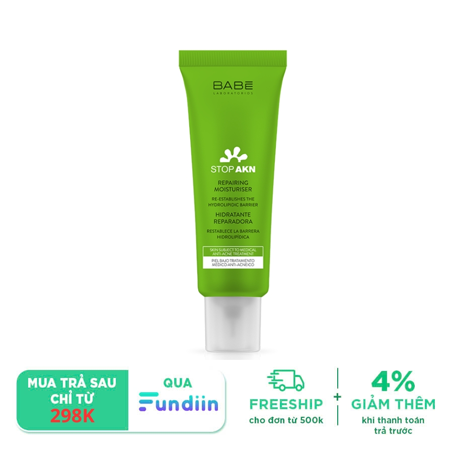 Kem Phục Hồi Cho Làn Da Mụn BABÉ STOP AKN Repairing Moisturiser