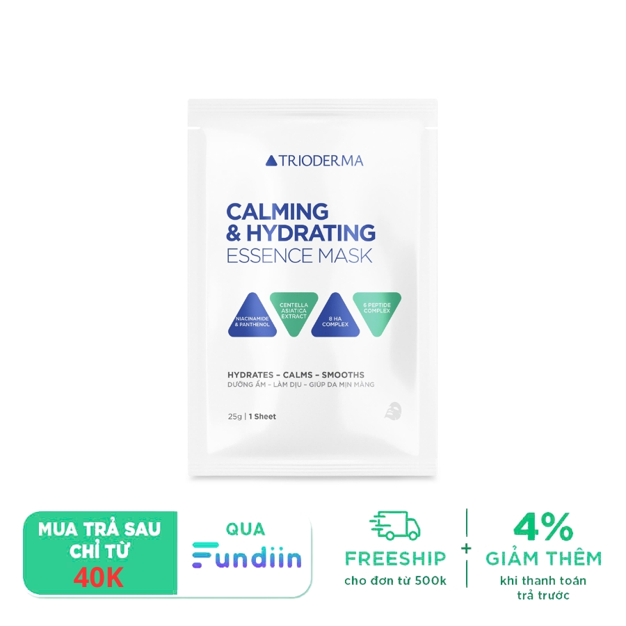 Mặt nạ dưỡng ẩm làm dịu Trioderma Calming & Hydrating Essence Mask 