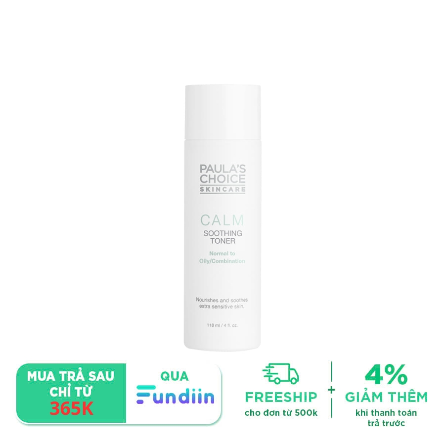 Nước cân bằng da Paula’s Choice Calm Soothing Toner Normal to Oily 