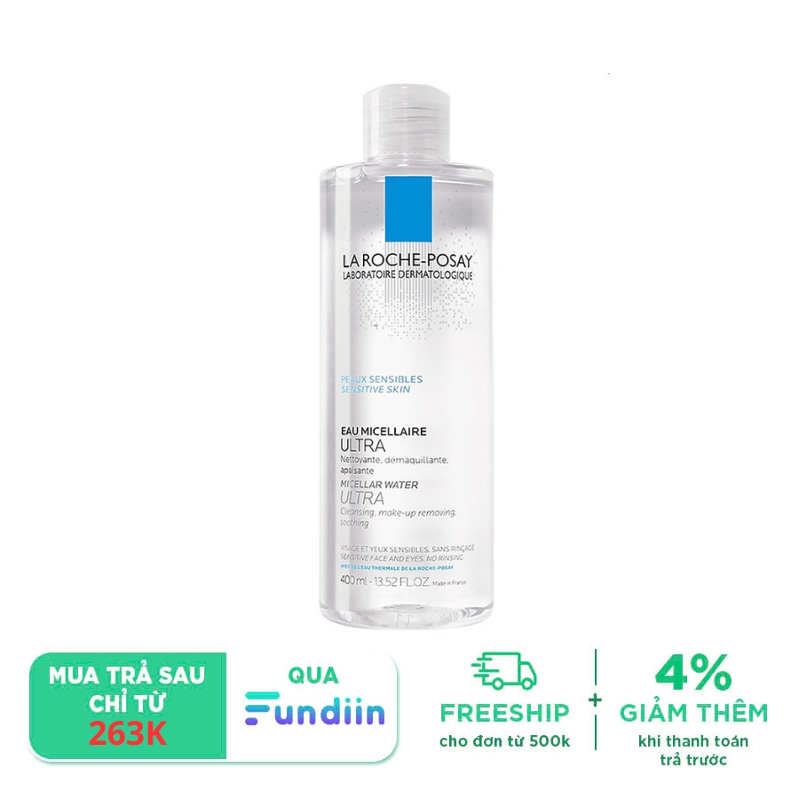 Nước Làm Sạch Sâu Và Tẩy Trang Cho Da Nhạy Cảm La Roche-Posay Micellar Water Ultra Sensitive Skin