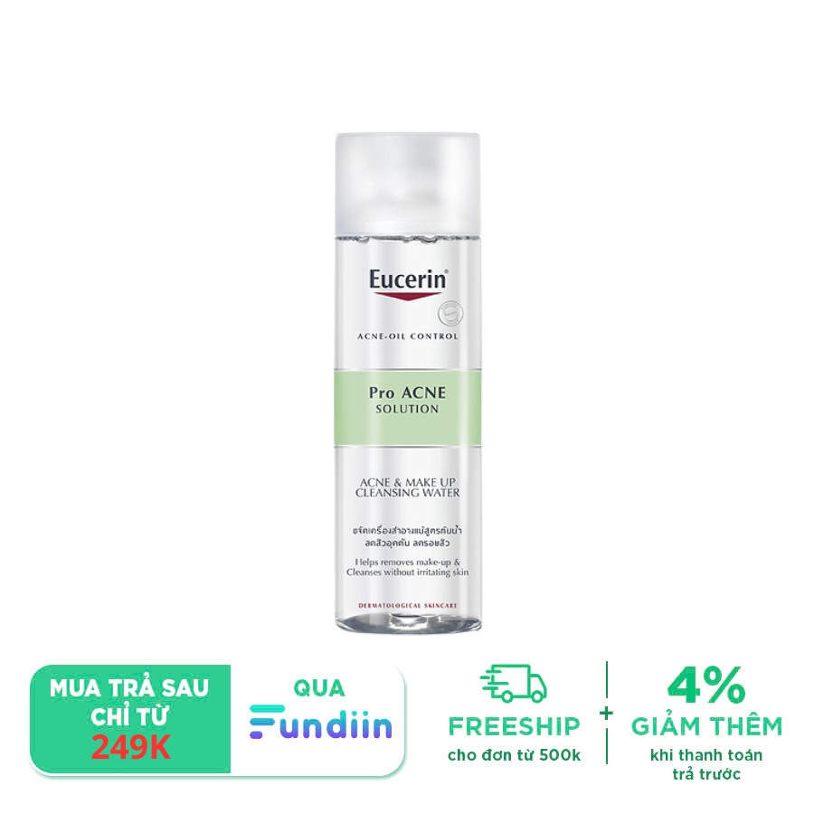 Nước tẩy trang cho da nhờn mụn Eucerin Pro Acne Micellar Water