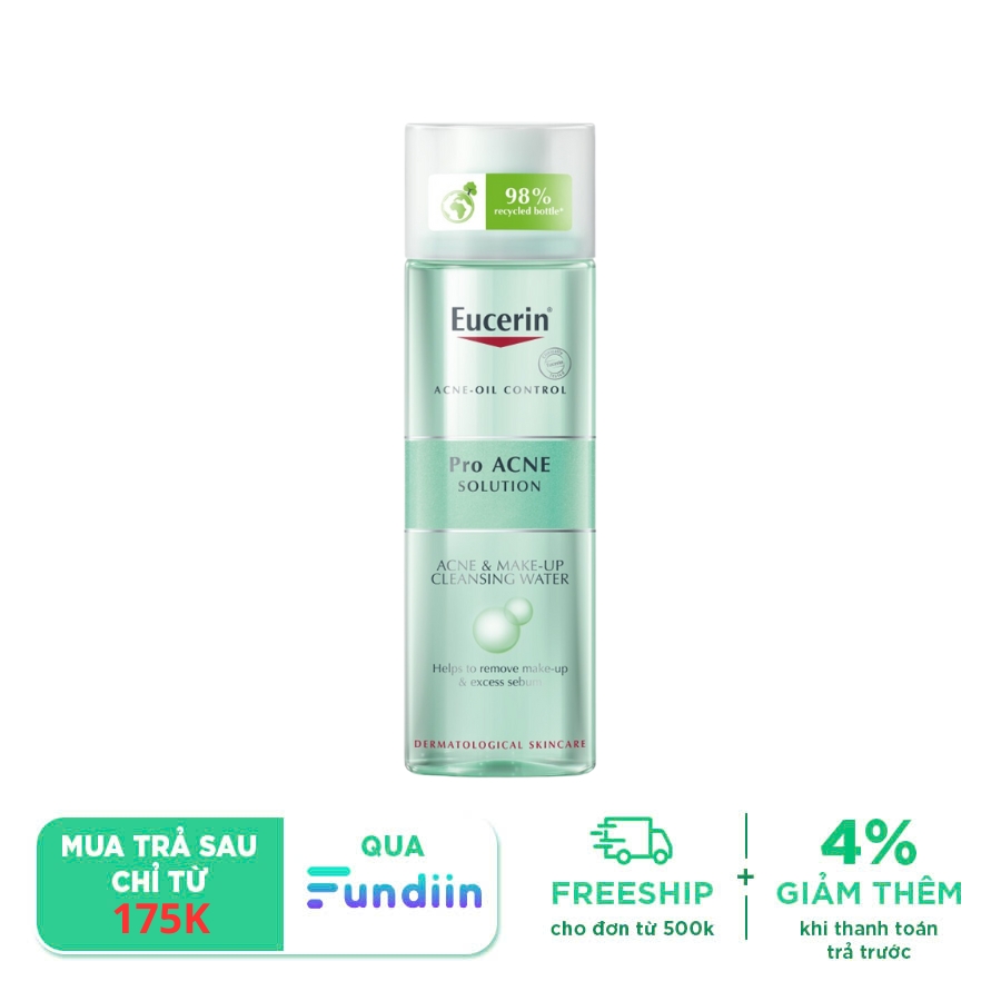 Nước tẩy trang cho da nhờn mụn Eucerin Pro Acne Micellar Water