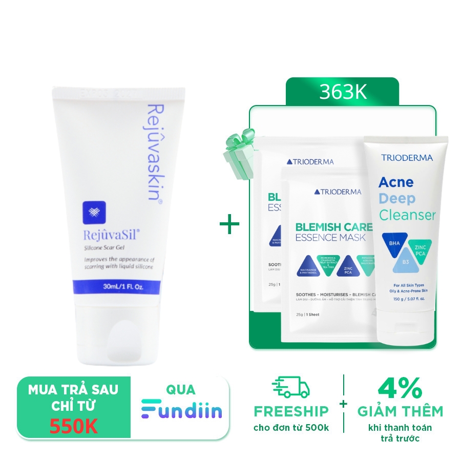 Gel Silicone Xóa Mờ Sẹo Lồi/ Sẹo Phì Đại Rejuvaskin Rejuvasil