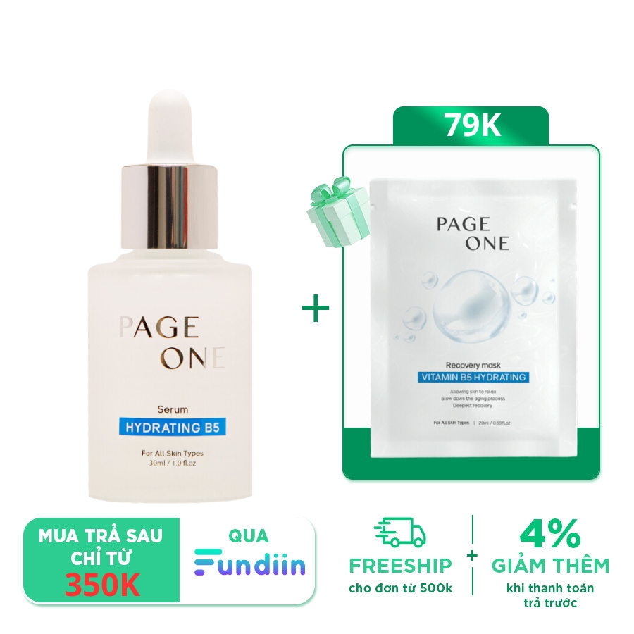 Serum Cấp Ẩm Và Phục Hồi Da Tổn Thương Page One Hydrating B5 Liposome