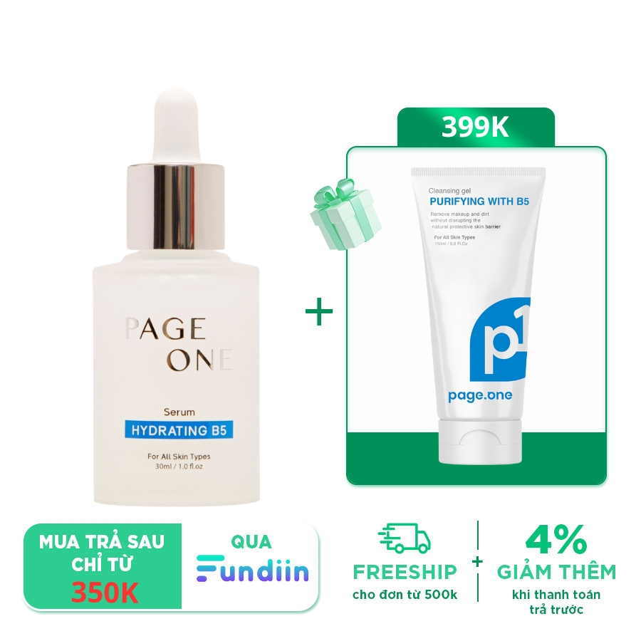Serum Cấp Ẩm Và Phục Hồi Da Tổn Thương Page One Hydrating B5 Liposome