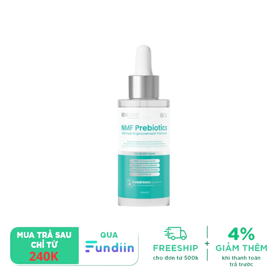 Serum cân bằng lợi khuẩn, phục hồi hàng rào bảo vệ da MD CARE NMF Prebiotics Serum – Refined Improvement Formula