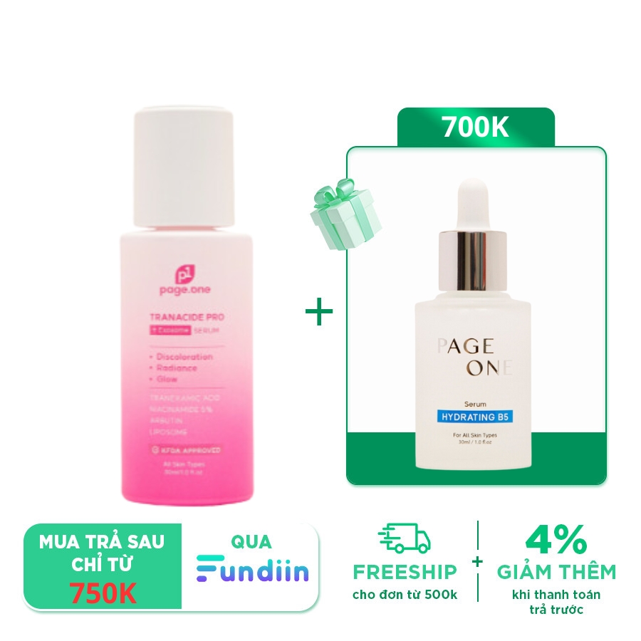 Serum Dưỡng Sáng Làm Mờ Thâm Nám Page One Tranacide Pro + Exosome Serum