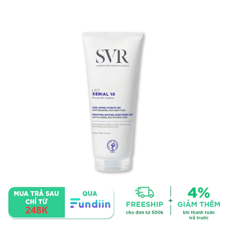 Sữa dưỡng thể giữ ẩm SVR Xerial 10 Lait Corps