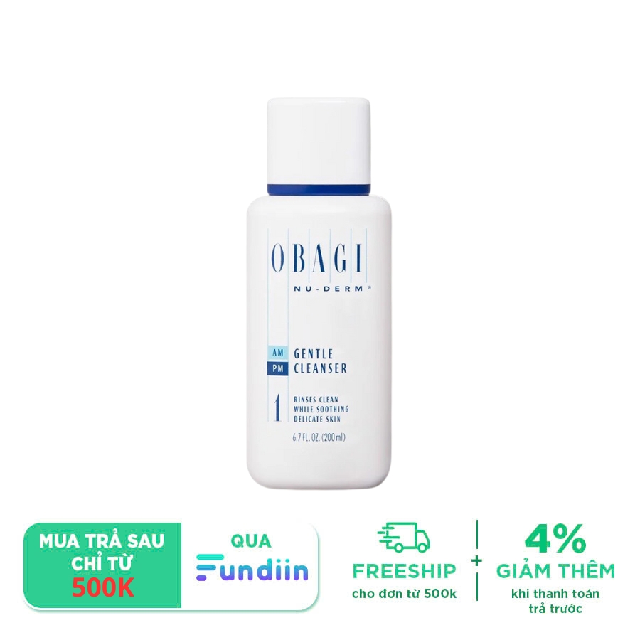 Sữa rữa mặt dưỡng ẩm da Obagi Nuderm Gentle Cleanser