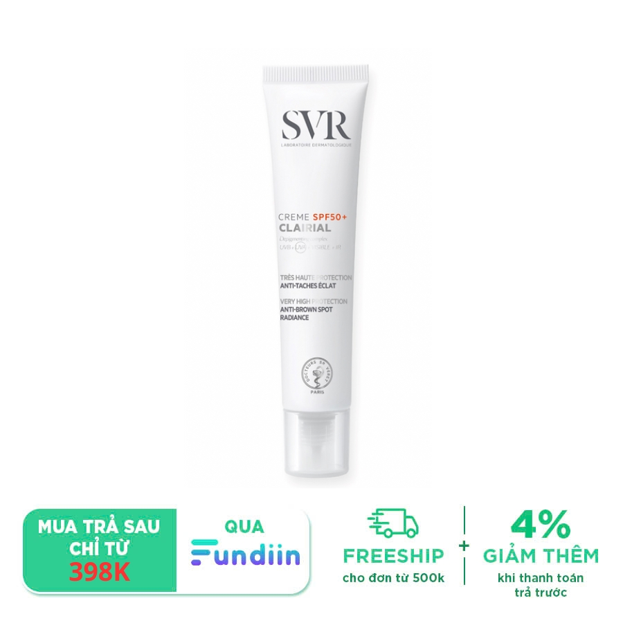 Kem chống nắng ngăn ngừa nám SVR Clairial Creme SPF50