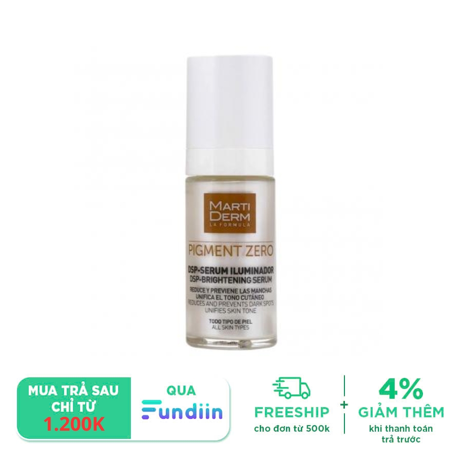 Tinh chất dưỡng sáng da, làm mờ thâm MartiDerm Pigment Zero DSP Serum Iluminador