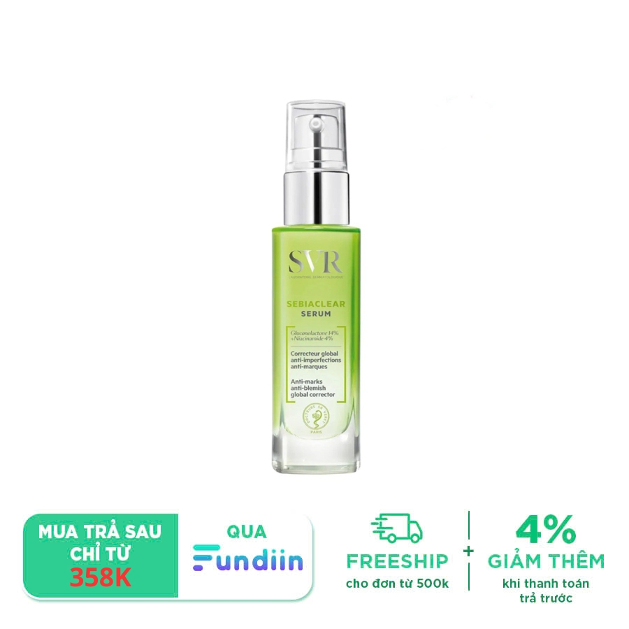 Tinh chất làm giảm mụn và ngăn ngừa thâm SVR Sebiaclear Serum