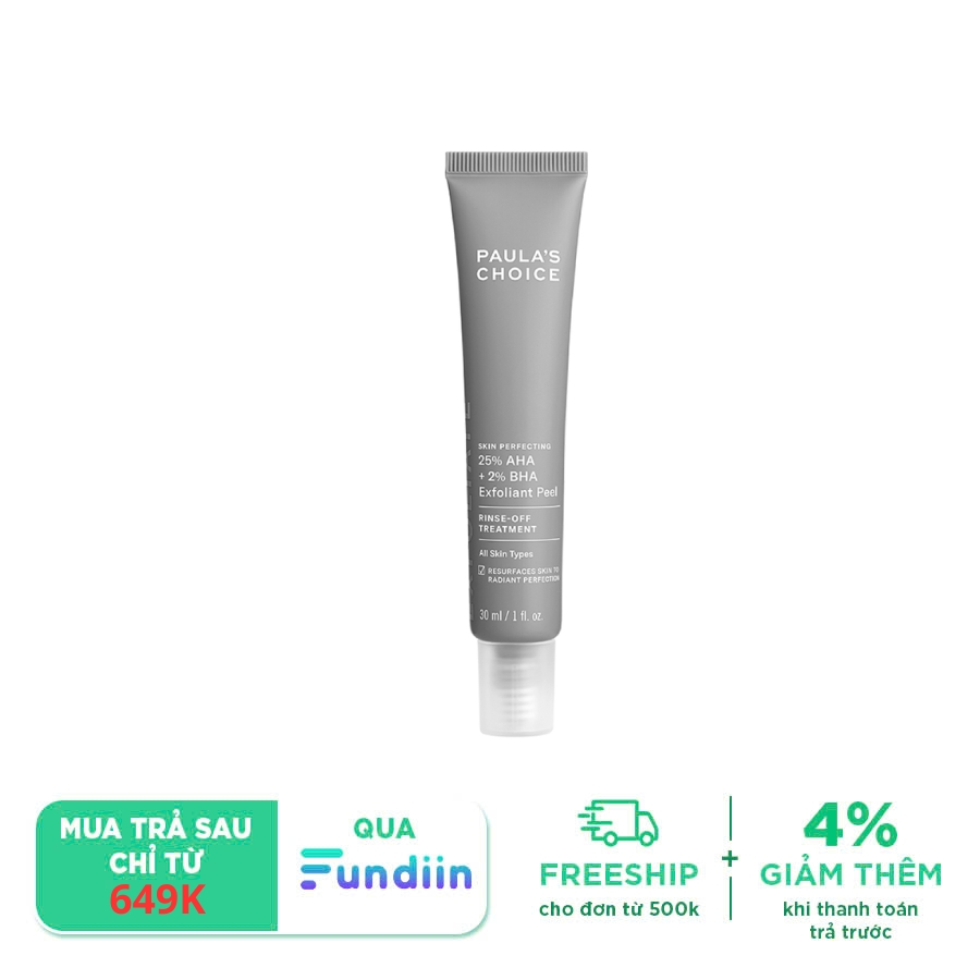 Tinh chất tẩy tế bào chết Paula’s Choice 25% AHA + 2% BHA Exfoliant Peel