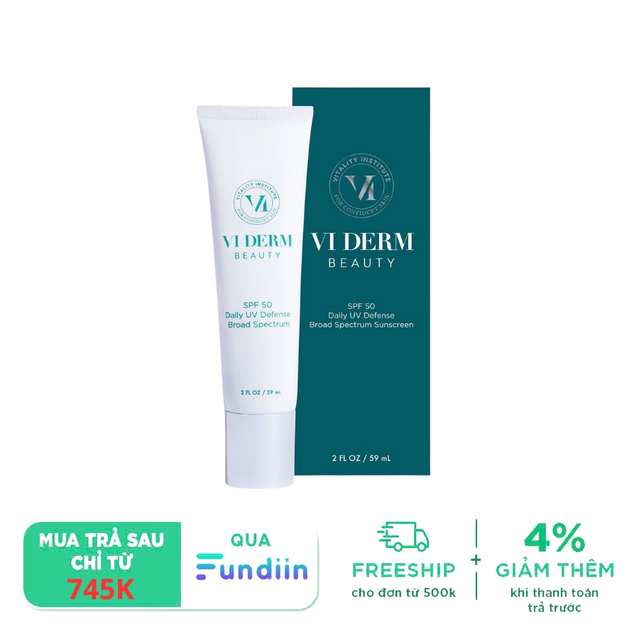 Kem Chống Nắng Phổ Rộng VI Derm SPF 50 Daily UV Defense Broad Spectrum Sunscreen