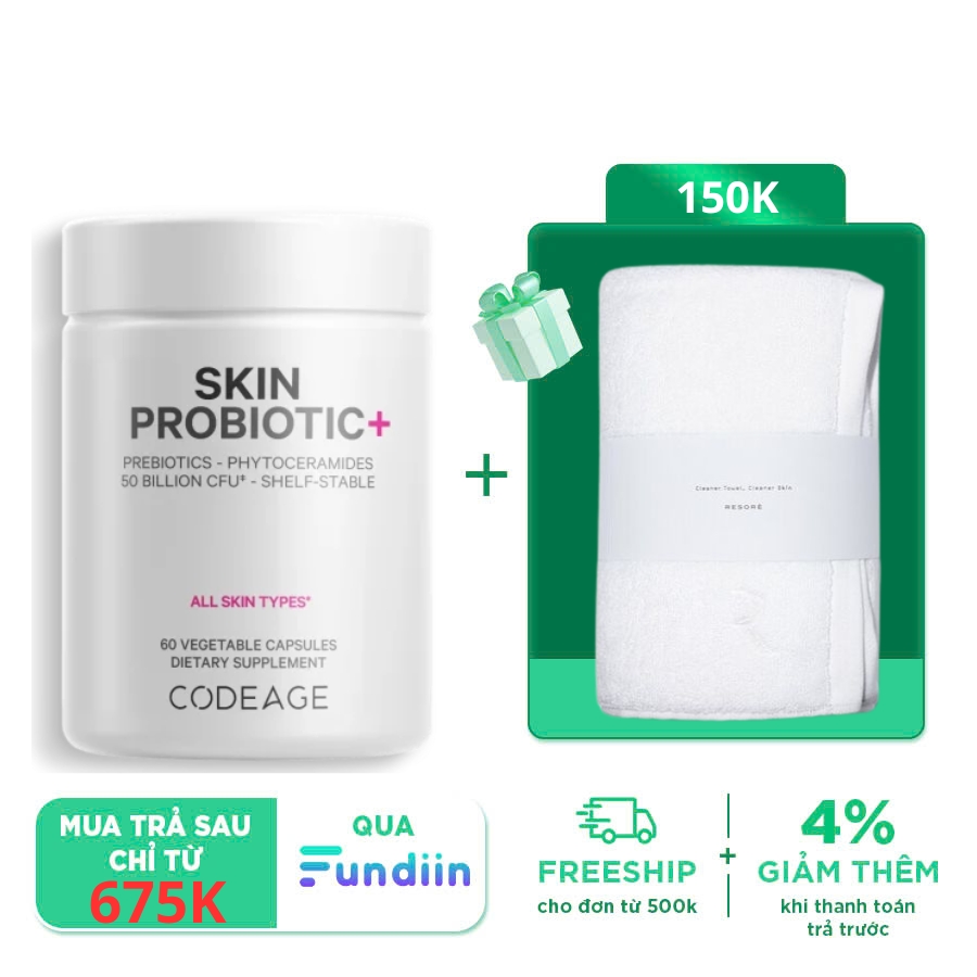 Viên Lợi Khuẩn Cho Da Skin Probiotic 