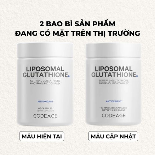 Codeage Liposomal Glutathione 500mg