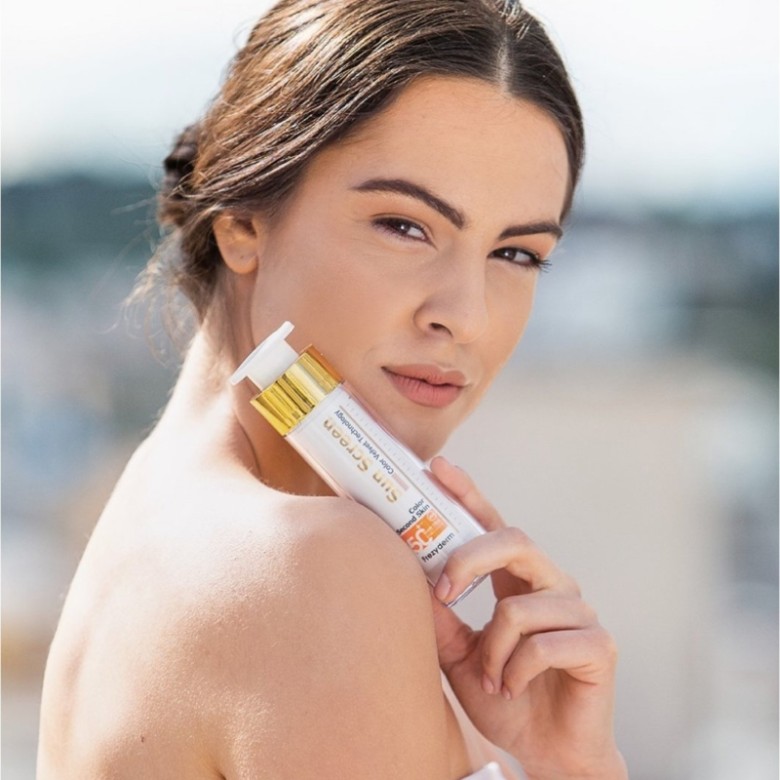  Kem chống nắng kiềm dầu có màu giúp che khuyết điểm Frezyderm Sun Screen Color Velvet Face 50+