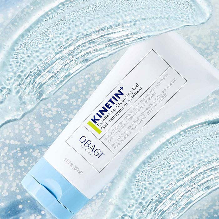 Sữa rửa mặt cho da khô Obagi Clinical Kinetin+ Exfoliating Cleansing Gel