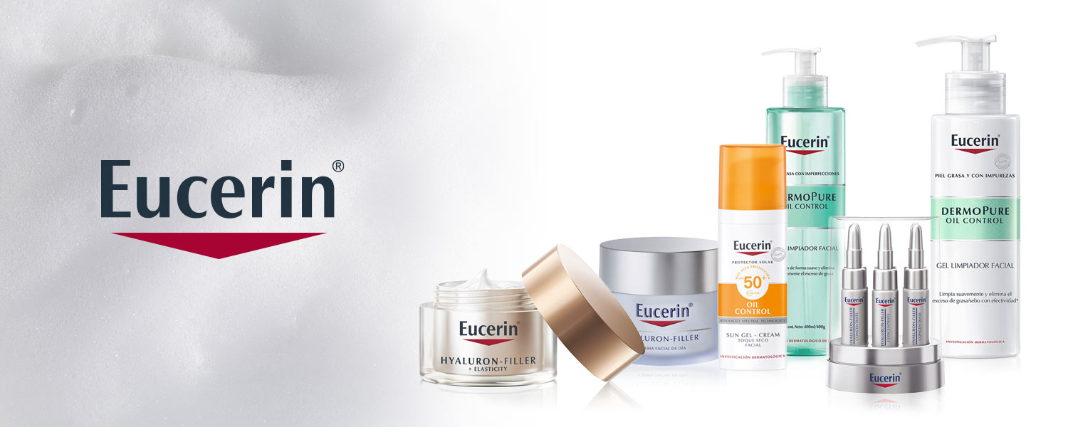 Hiện nay, Eucerin cung cấp 4 dòng sản phẩm chính là: làm sạch, chăm sóc da, dưỡng da và chống nắng. Hiện nay, Eucerin cung cấp 4 dòng sản phẩm chính là: làm sạch, chăm sóc da, dưỡng da và chống nắng.