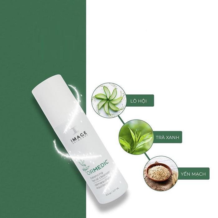 Sữa rửa mặt Image Ormedic được chiết xuất từ các thành phần thiên nhiên, lành tính Sữa rửa mặt Image Ormedic được chiết xuất từ các thành phần thiên nhiên, lành tính