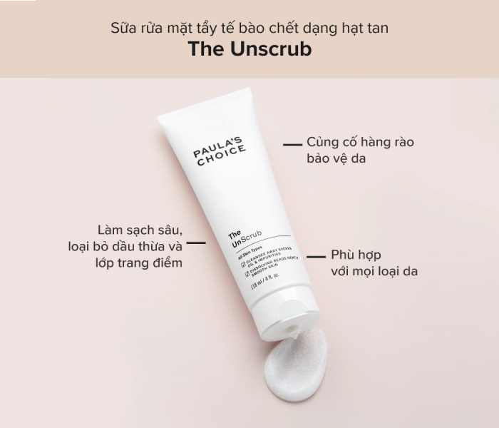 Sữa rửa mặt tẩy tế bào chết Paula’s Choice The UnScrub