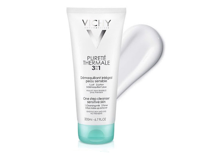 Sữa rửa mặt tẩy tế bào chết Vichy Pureté Thermale 3 in 1 One Step Cleanser