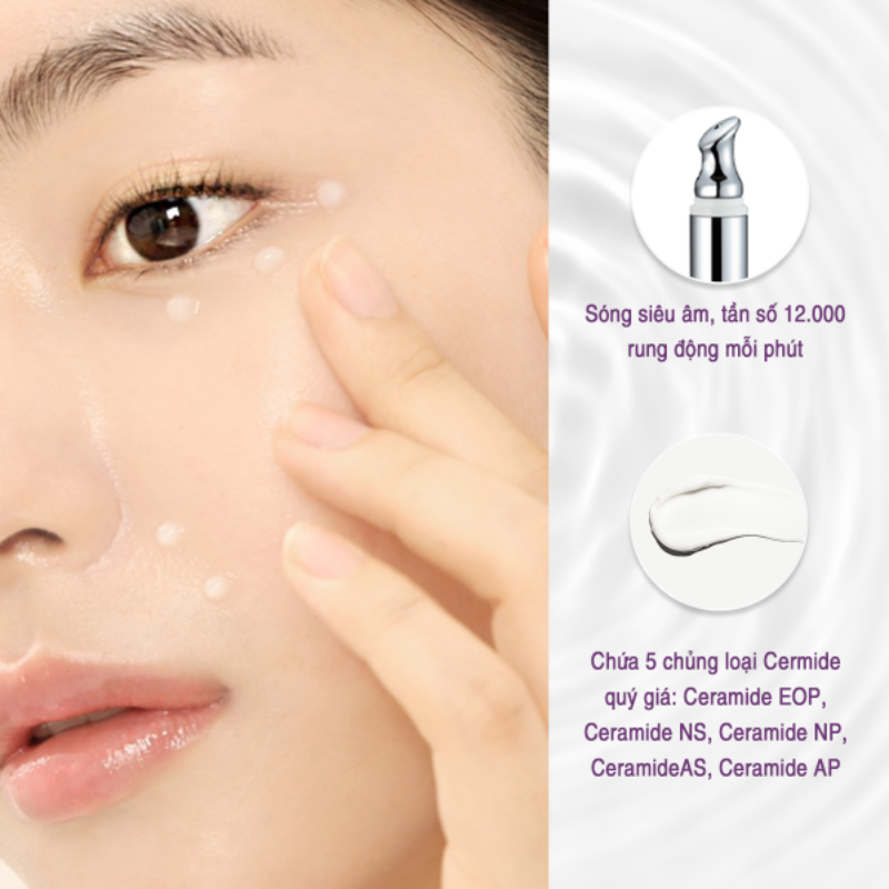 Kem Dưỡng Mắt Xoá Nếp Nhăn, Thâm Quầng Arocell Wrinkle Solution Eye Cream Kèm Máy Massage 
