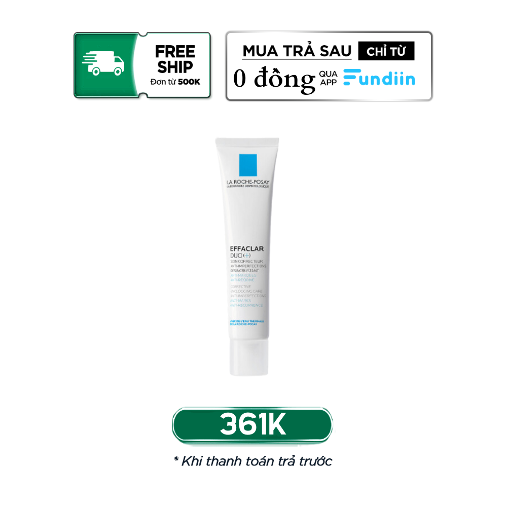 Kem dưỡng giảm mụn và ngăn ngừa thâm La Roche-Posay Effaclar Duo+ Corrective Unclogging Care Anti- Imperfections Anti-Marks Anti-Recurrence