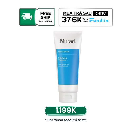 Kem rửa mặt dành cho da mụn lão hóa Murad Clarifying Cream Cleanser 