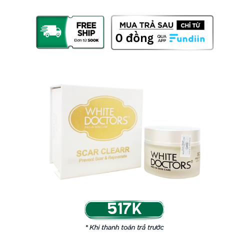 Kem hỗ trợ điều trị sẹo rỗ White Doctors Scar Clearr