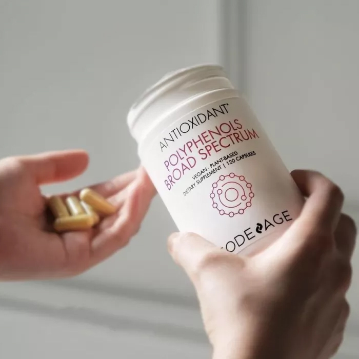 Viên uống chống nắng Codeage Polyphenols có dạng viên bao phim dễ uống Viên uống chống nắng Codeage Polyphenols có dạng viên bao phim dễ uống