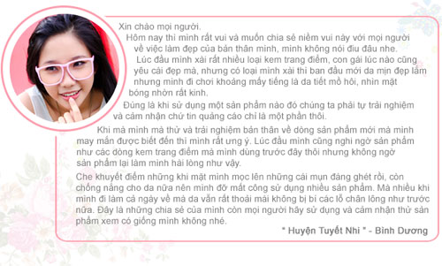 Chia sẻ cua bạn Tuyết Nhi sau khi sử dụng kem dưỡng trắng da trang điểm Sakura 