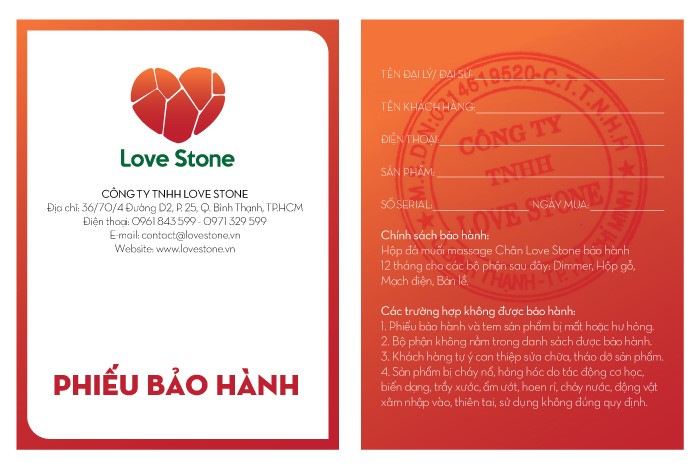 Công bố bộ quy chuẩn hàng chính hãng Love Stone