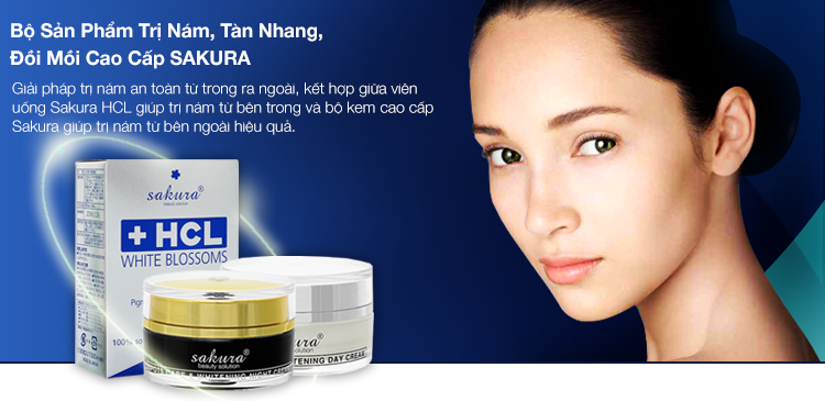 Bộ sản phẩm điều hỗ trợ làm mờ nám Sakura