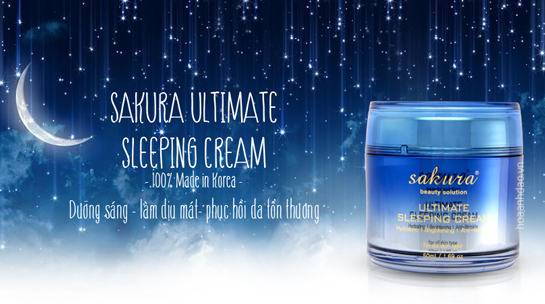 Mặt nạ ngủ Sakura Ultimate Sleeping Cream Mặt nạ ngủ Sakura Ultimate Sleeping Cream