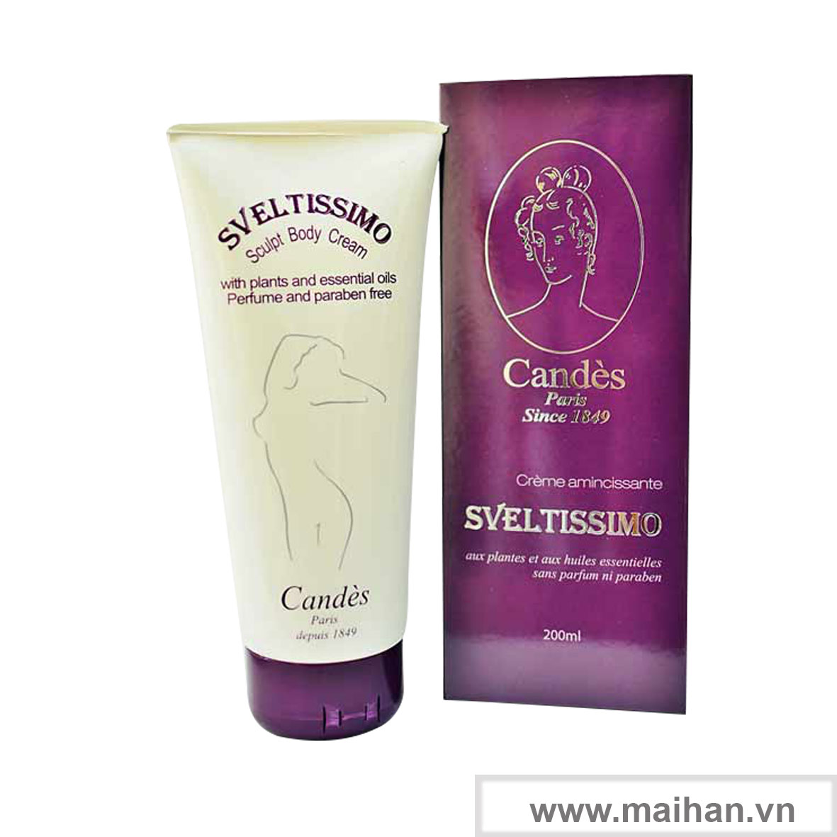 Kem tan mỡ và săn chắc cơ Candes Sveltissimo Slimming Cream