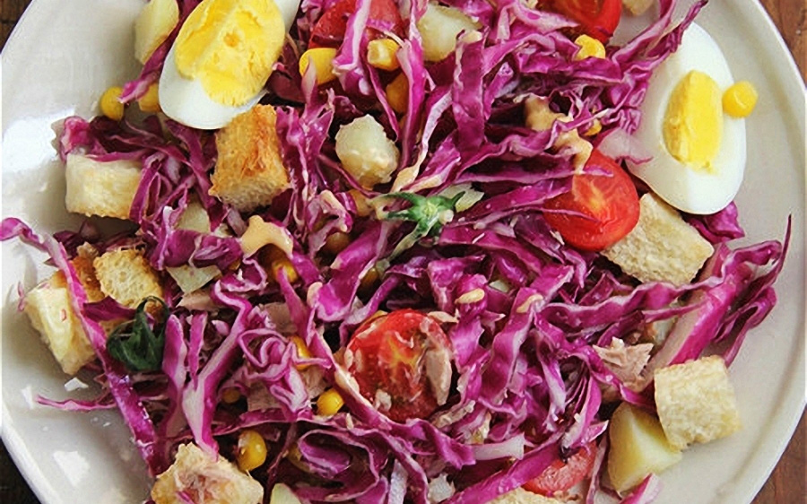 Salad bắp cải tím cực đơn giản để thực hiện tại nhà Salad bắp cải tím cực đơn giản để thực hiện tại nhà