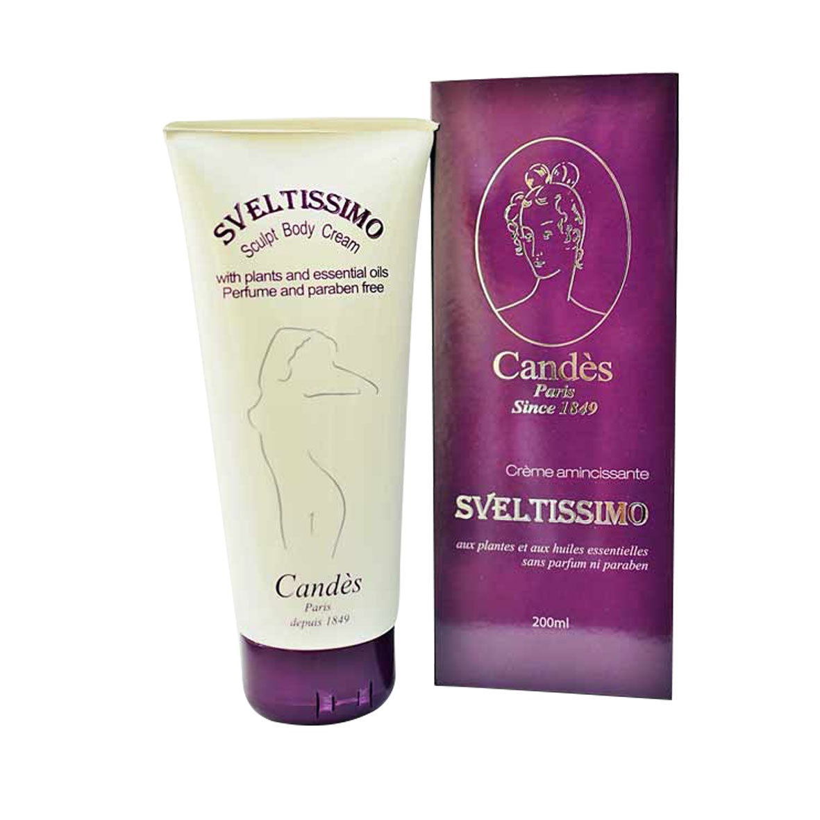 Kem tan mỡ và săn chắc cơ Candes Sveltissimo Slimming Cream