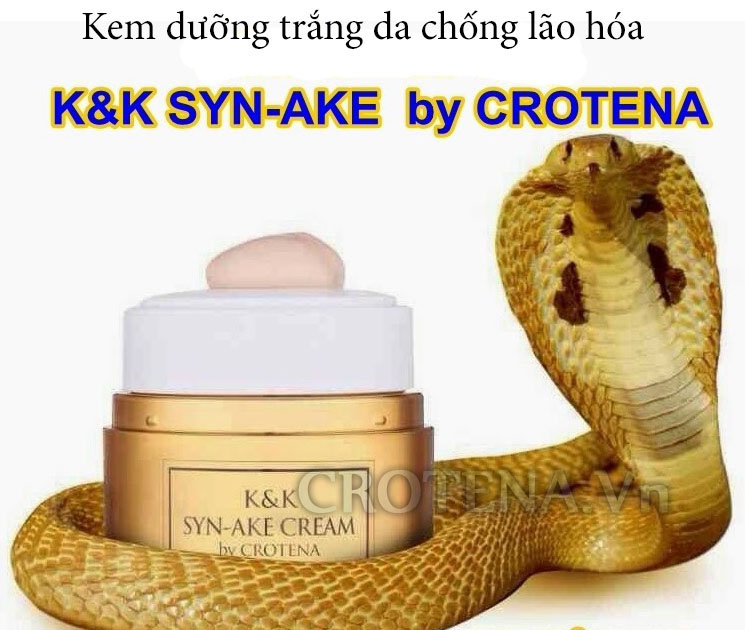 Huyết thanh nọc rắn - Thành phần đặc biệt trong kem dưỡng trắng da ban đêm Crotena Syn Ake Cream