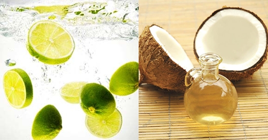 Dừa và chanh cực kỳ thích hợp cho những ai sở hữu làn da quá nhờn