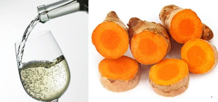 Công thức trị sẹo bằng nghệ tươi và rượu trắng