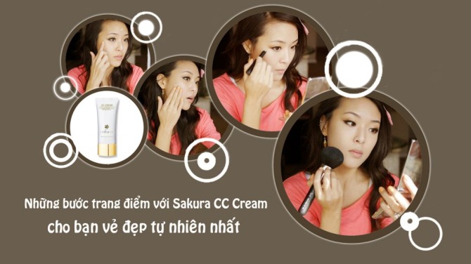 Hướng dẫn sử dụng Sakura CC Cream Hướng dẫn sử dụng Sakura CC Cream