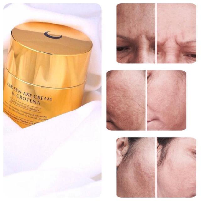 Hiệu quả mà K&K Syn – Ake Cream by Crotena - Kem dưỡng trắng da chống lão hóa da ban đêm mang lại