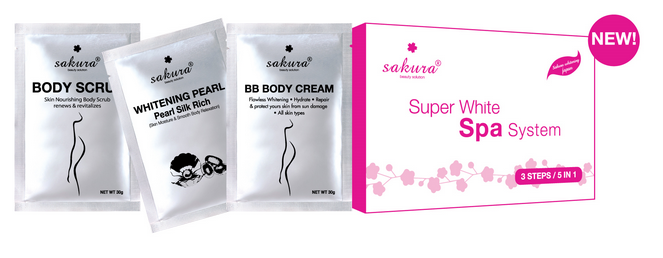 Kem tắm trắng cao cấp tiêu chuẩn spa Sakura