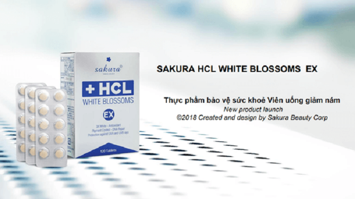Viên uống hỗ trợ điều trị nám Sakura HCL White Blossom Ex tác động đến tận chân nám