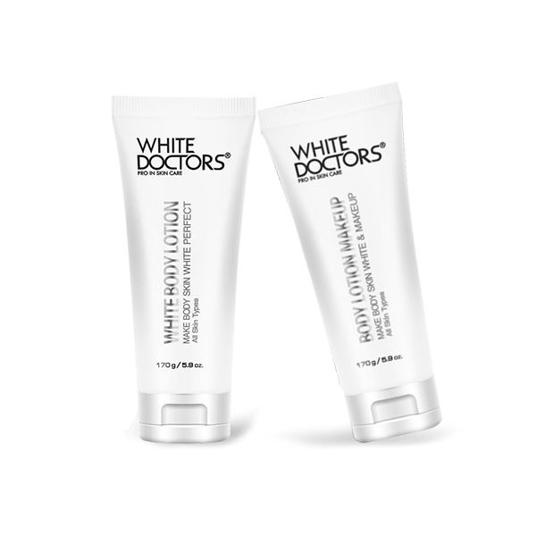 Bộ dưỡng trắng toàn thân ngày và đêm White Doctors - Body Lotion Makeup & White Body Lotion